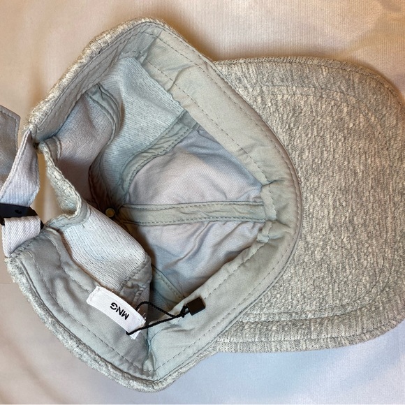 NWOT Mango Textured Ball Cap Grey - Picture 5 of 5